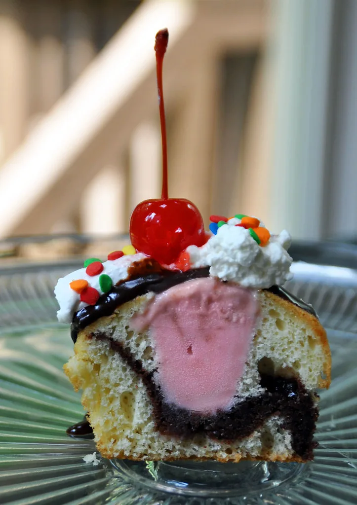 Texas Roadhouse Brownie Sundae — warm fudgy chocolate brownie topped with vanilla ice cream and whipped cream