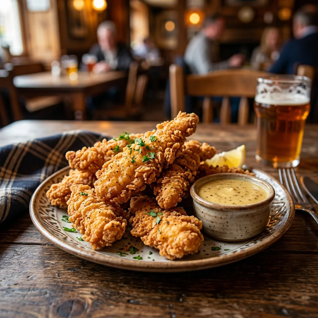 Crispy hand battered chicken tenders family pack with sides