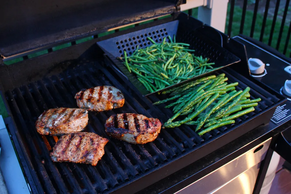Texas Roadhouse Grilled Pork Chops — two center-cut pork chops grilled and seasoned to perfection